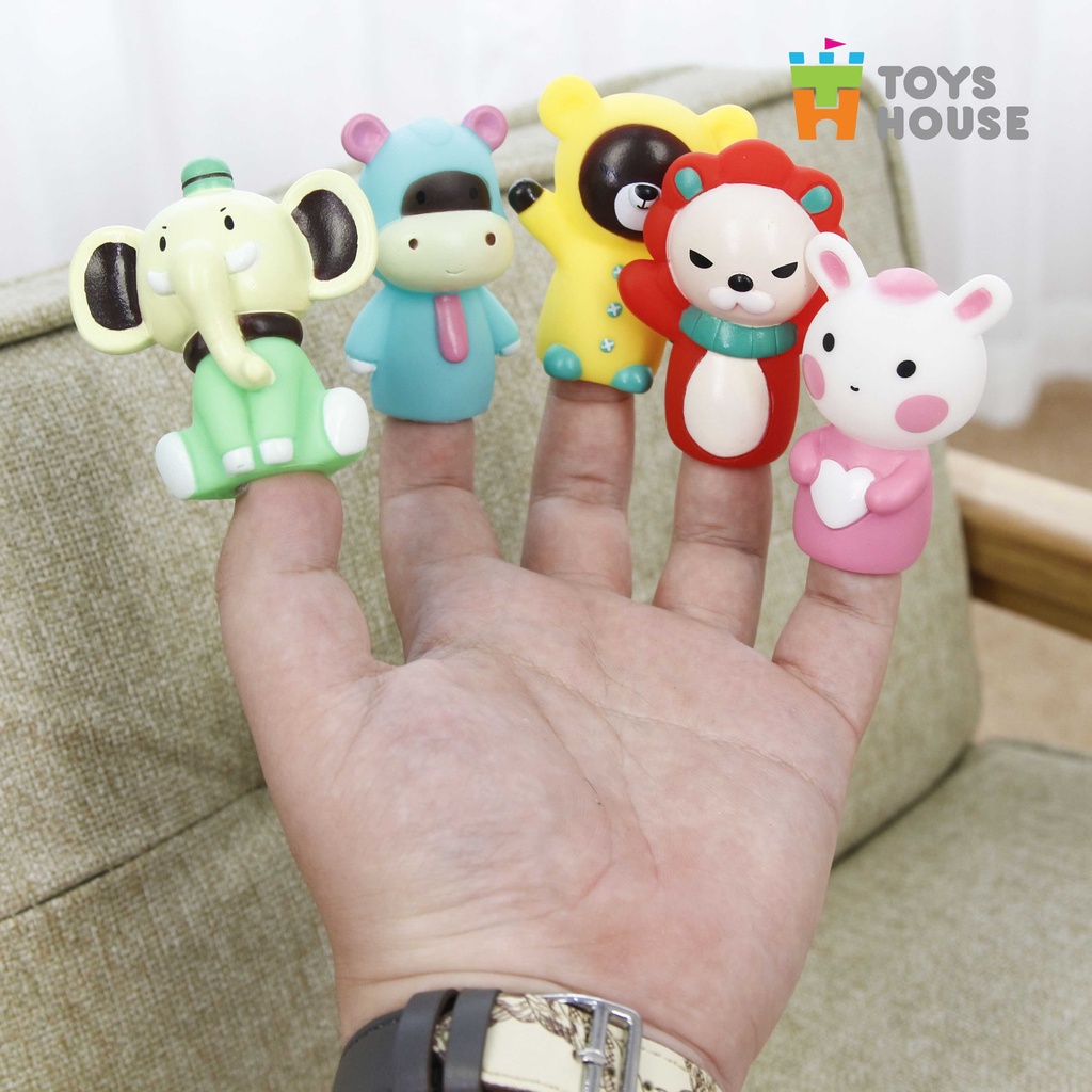 Rối ngón tay chơi ú òa với bé - Toyshouse - đồ chơi kích thích thị giác, phát triển giác quan, ngôn ngữ cho bé
