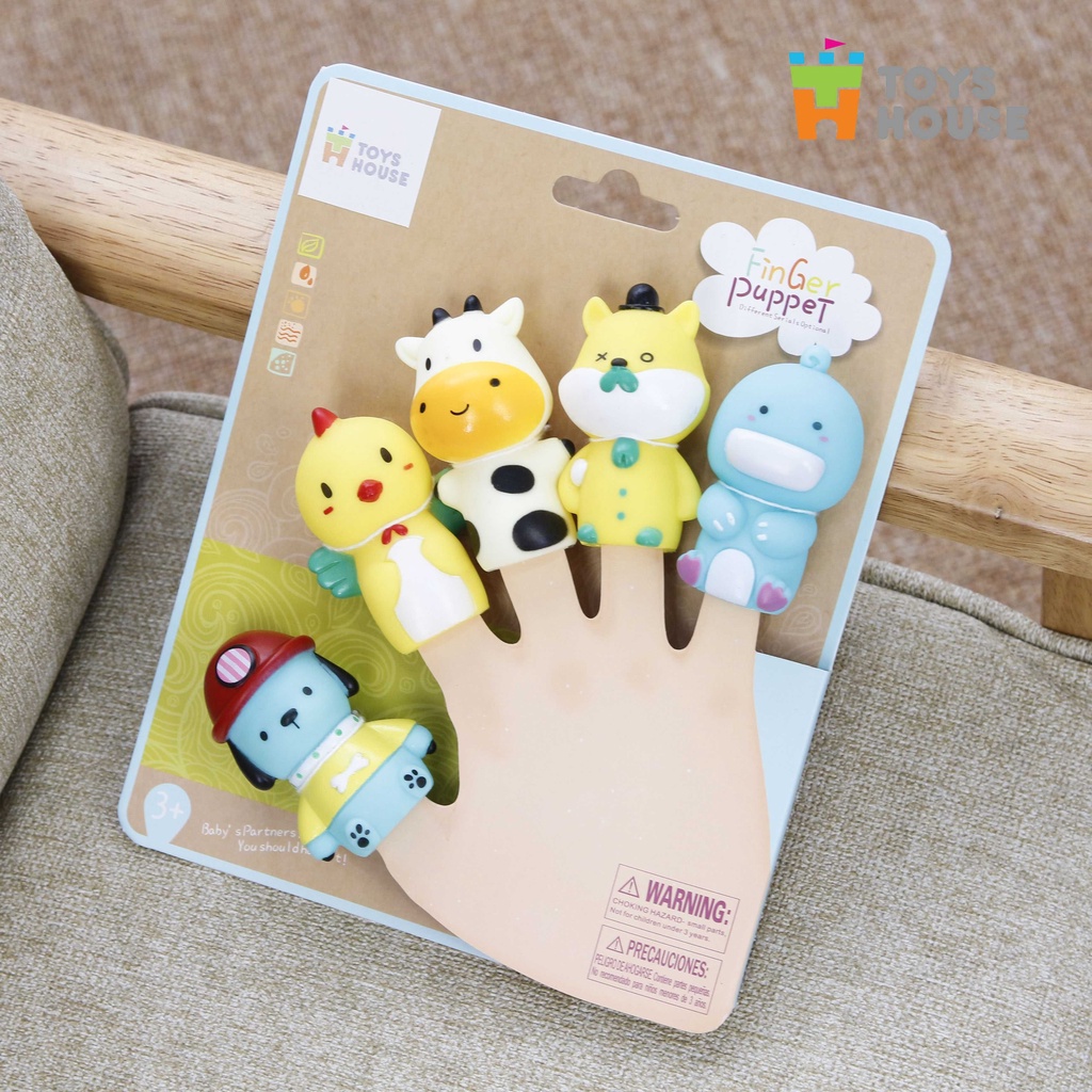 Rối ngón tay chơi ú òa với bé - Toyshouse - đồ chơi kích thích thị giác, phát triển giác quan, ngôn ngữ cho bé