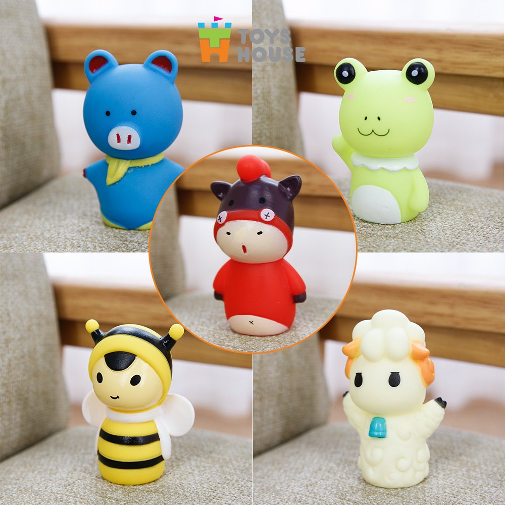 Rối ngón tay chơi ú òa với bé - Toyshouse - đồ chơi kích thích thị giác, phát triển giác quan, ngôn ngữ cho bé