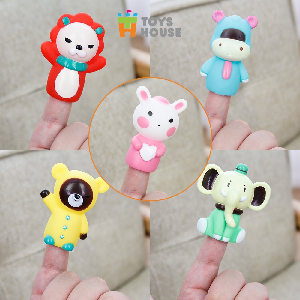 Rối ngón tay chơi ú òa với bé - Toyshouse - đồ chơi kích thích thị giác, phát triển giác quan, ngôn ngữ cho bé