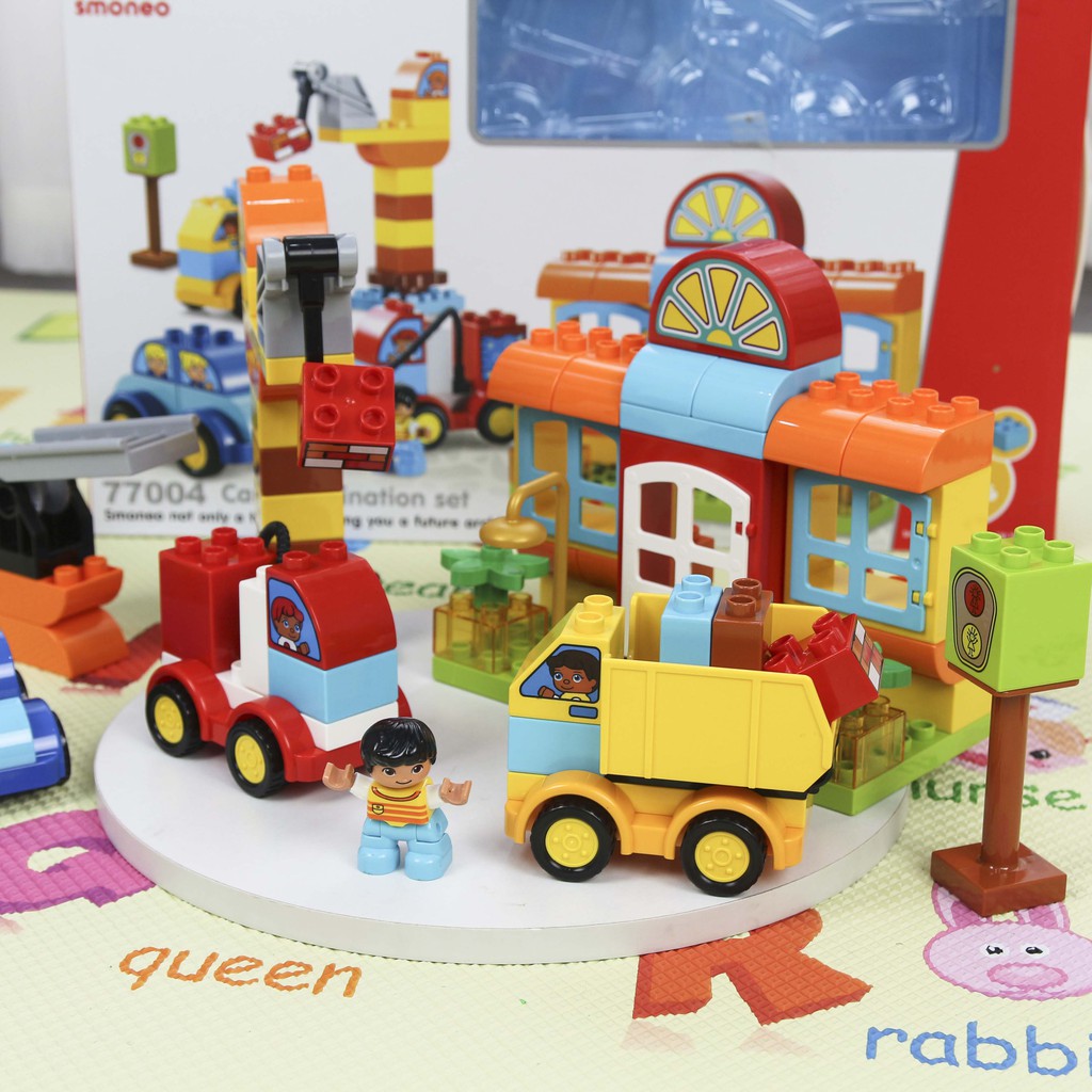 Lắp ghép Smoneo phương tiện cứu hộ giao thông 68 mảnh ghép Toyshouse - 77004