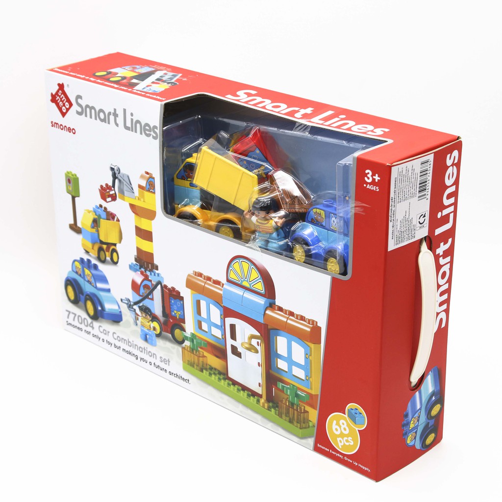 Lắp ghép Smoneo phương tiện cứu hộ giao thông 68 mảnh ghép Toyshouse - 77004