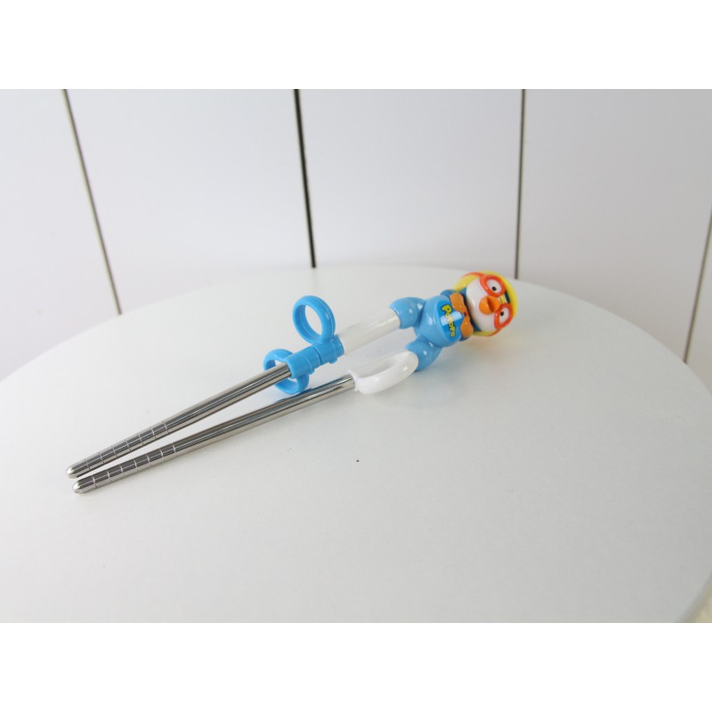 Đũa tập ăn cho bé chất liệu inox có xỏ ngón made in Hàn Quốc Edison 7343/9644 (tay phải) - đồ dùng ăn dặm