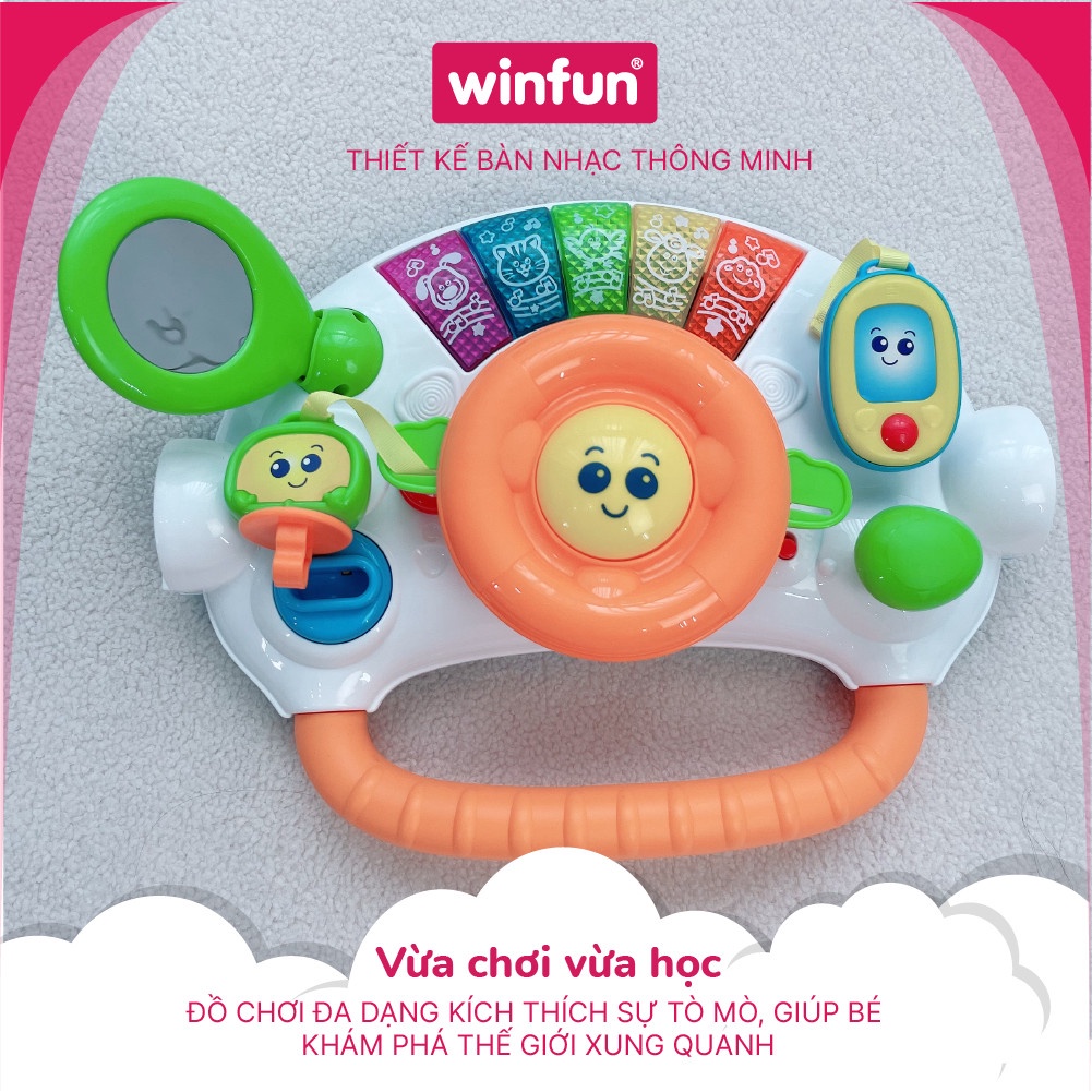Kệ chữ A có nhạc, kết hợp xe tập đi, bàn tập đứng cho bé có nhạc  Winfun 0846 đồ chơi cho bé sơ sinh tới 3 tuổi