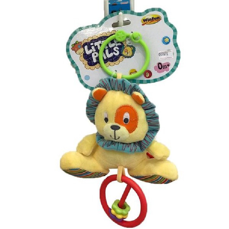 Đồ chơi thú bông xúc xắc treo cũi khỉ con Winfun 0119 - kích thích thị giác, tư duy màu sắc cho trẻ sơ sinh