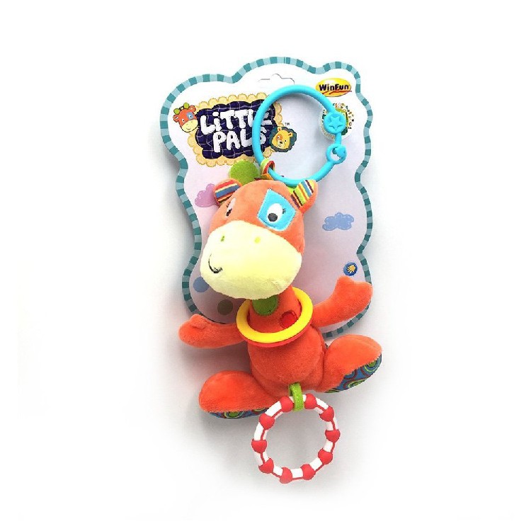 Đồ chơi thú bông xúc xắc treo cũi khỉ con Winfun 0119 - kích thích thị giác, tư duy màu sắc cho trẻ sơ sinh