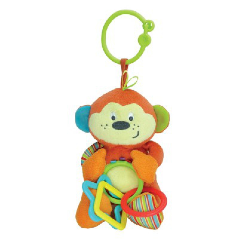 Đồ chơi thú bông xúc xắc treo cũi khỉ con Winfun 0119 - kích thích thị giác, tư duy màu sắc cho trẻ sơ sinh