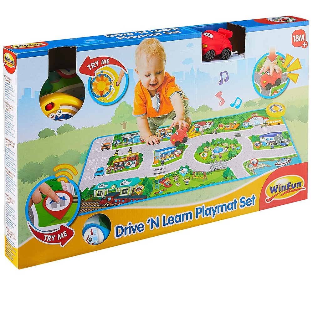Thảm chơi mô hình đường phố Winfun 1288- Rèn luyện kĩ năng, phát triển tư duy dành cho bé trên 24 tháng tuổi