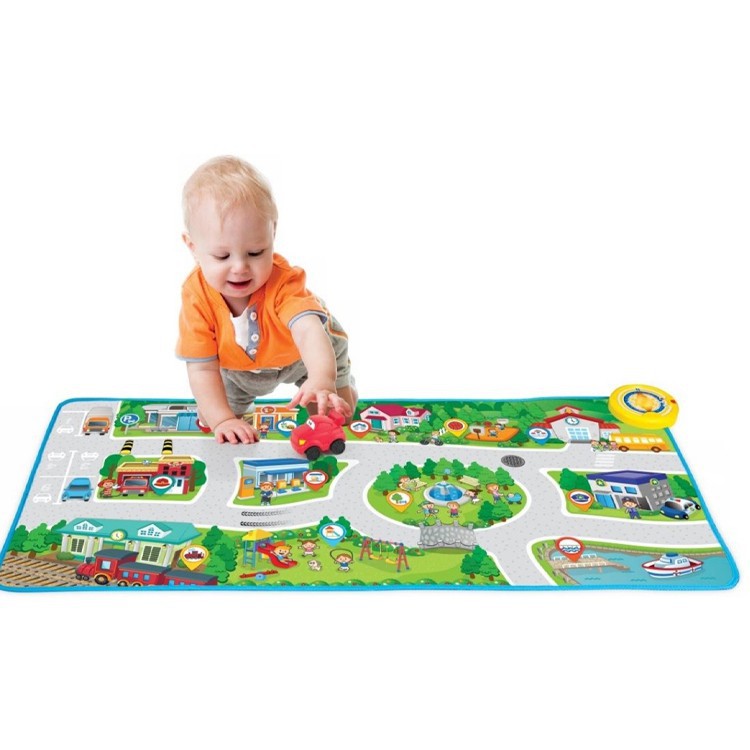 Thảm chơi mô hình đường phố Winfun 1288- Rèn luyện kĩ năng, phát triển tư duy dành cho bé trên 24 tháng tuổi
