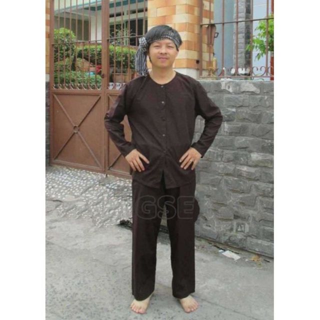 Bộ bà bà nâu quần đen nam nử đủ size