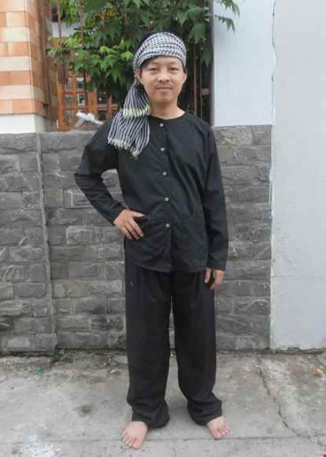 Bộ bà ba nam nử kèm khăn rằn đủ size