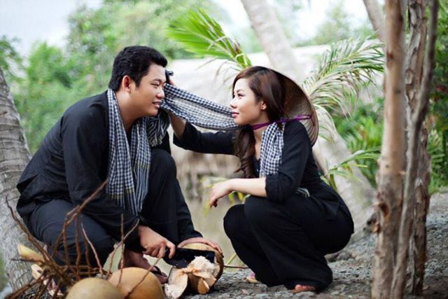 Bộ bà ba nam nử kèm khăn rằn đủ size