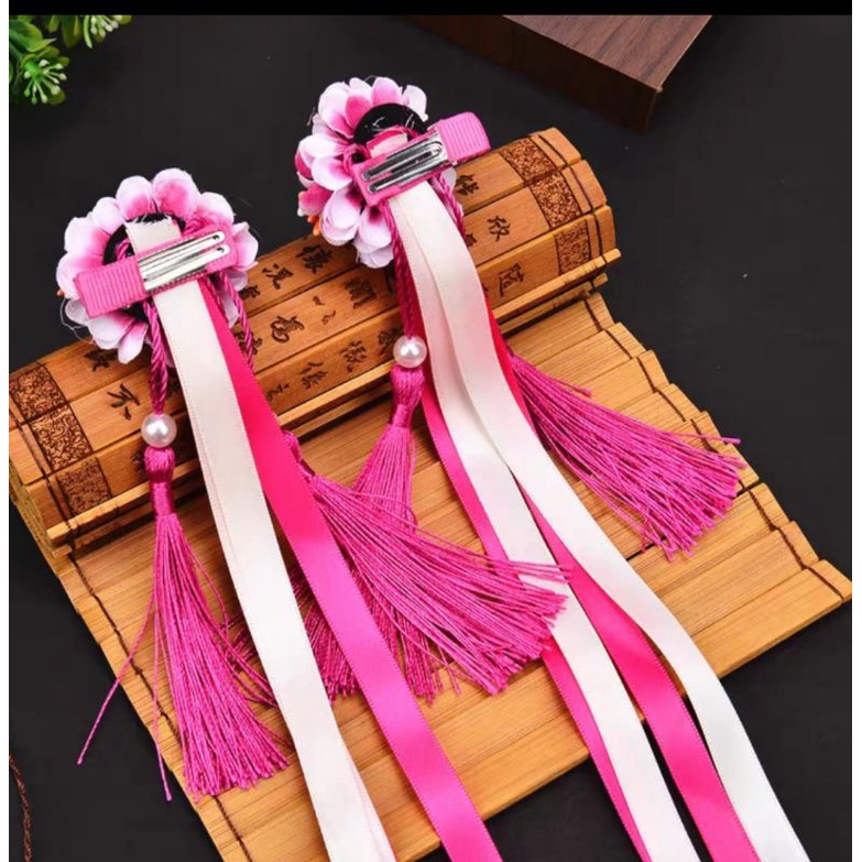 Combo 2 kẹp tóc tua rua dài phụ kiện thời trang cho bé yêu