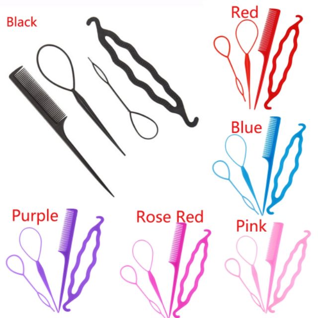 Combo 4 dụng cụ búi tóc cực đẹp