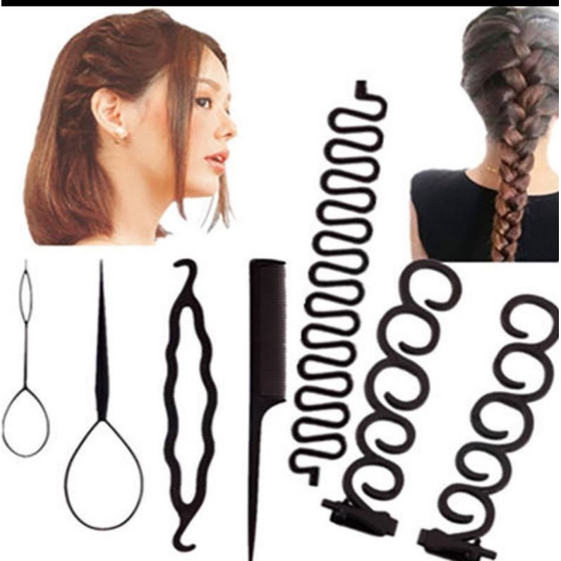 Combo bộ dụng cụ búi tóc hàn quốc siêu xinh