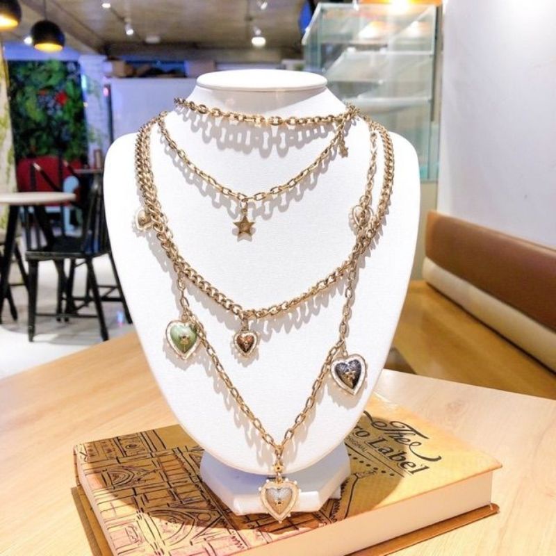 Combo cổ da bầu và chử T trưng vòng trang sức