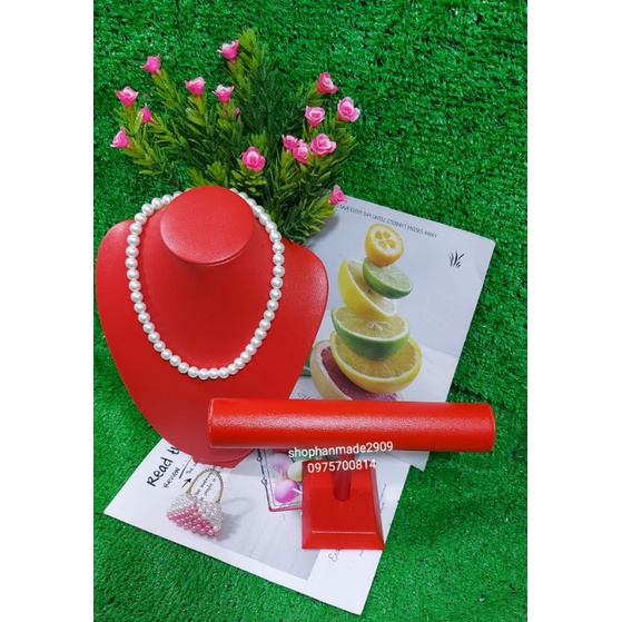 Combo cổ da bầu và chử T trưng vòng trang sức
