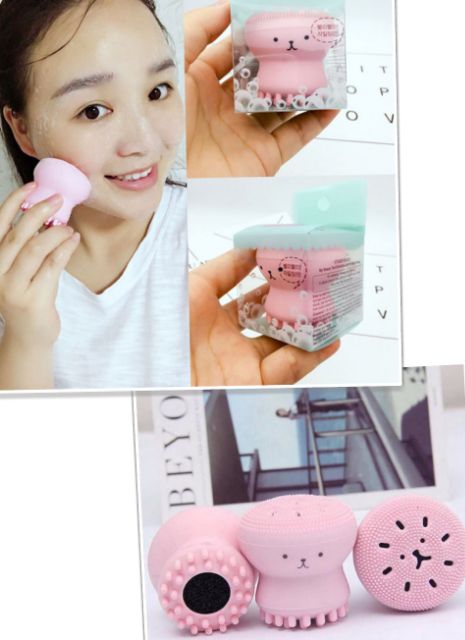 Mút rửa  mặt  bạch  tuộc