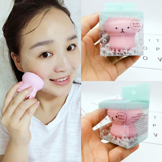 Mút rửa  mặt  bạch  tuộc