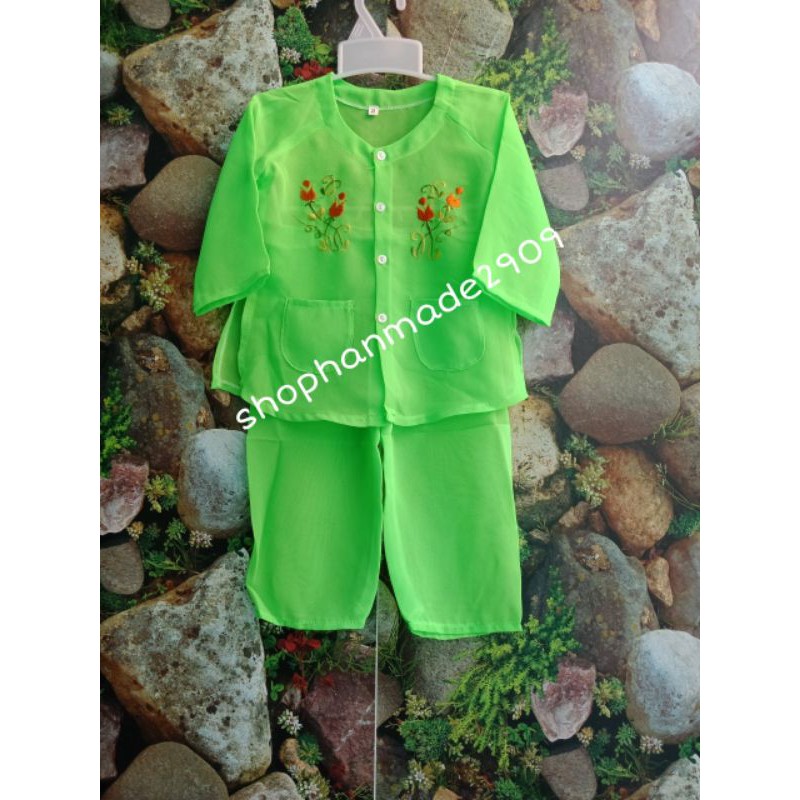Sét bộ bà ba cho bé 15 kí đến 18 kí