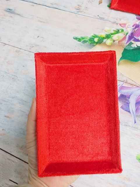 Khay nhung trưng bày trang sức sang trọng