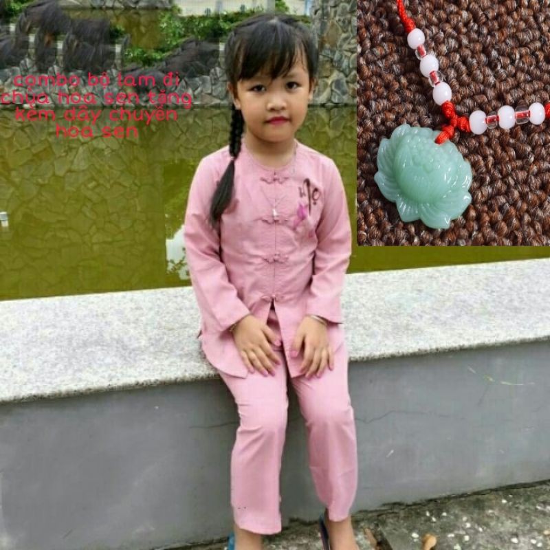 Đồ lam đi chùa cho bé