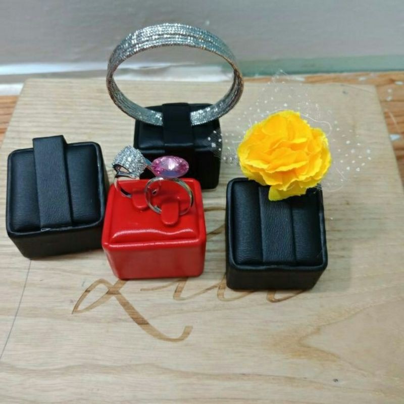 Combo 10 đế da trưng vòng ximen màu trắng/đen/đỏ