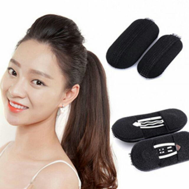 Combo búi tóc củ tỏi và phồng tóc mái