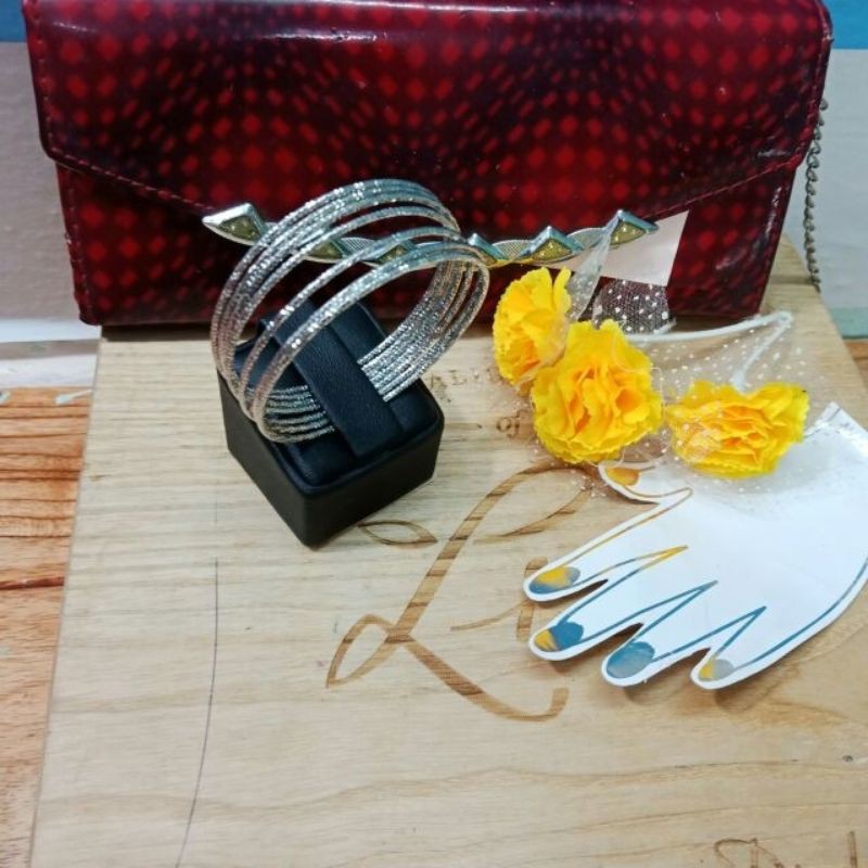 Combo 10 đế da trưng vòng ximen màu trắng