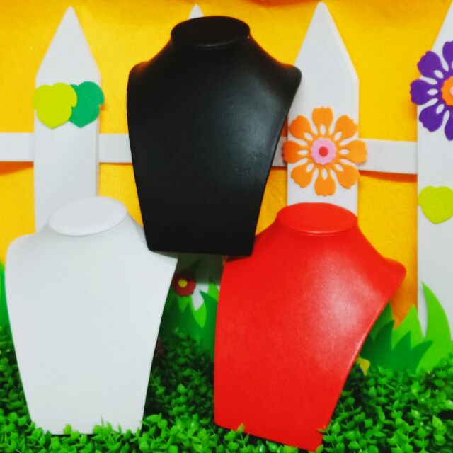 Combo 3 manocanh vòng cổ da cao cấp