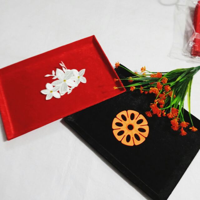 Combo 2 mâm nhung trưng bày trang sức