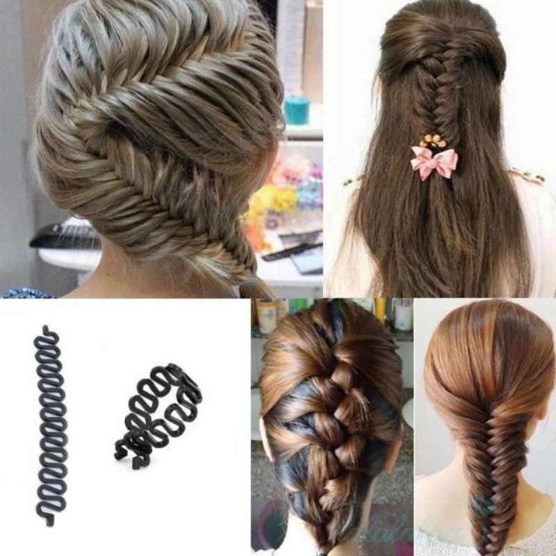 Combo 3 dụng cụ thắt bím lệch và bím đuôi tôm