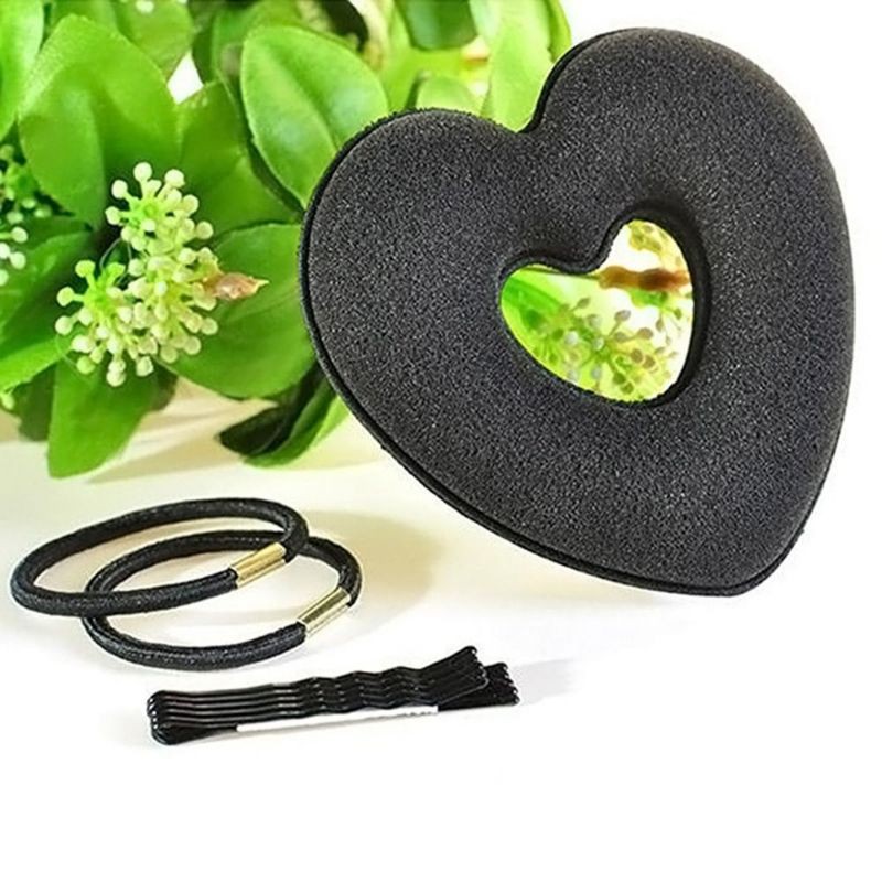 Dụng cụ búi tóc đa năng hình trái tim