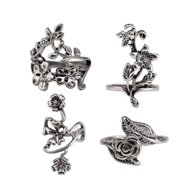 Combo 4 chiếc nhẩn cực kì dể thương