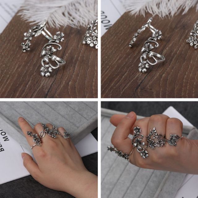 Combo 4 chiếc nhẩn cực kì dể thương