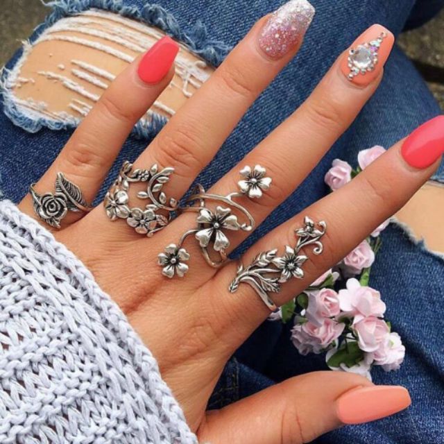 Combo 4 chiếc nhẩn cực kì dể thương