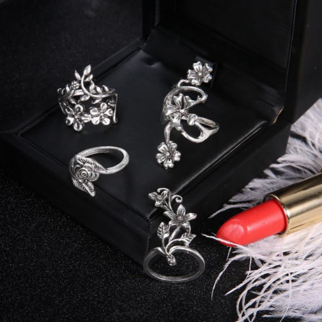 Combo 4 chiếc nhẩn cực kì dể thương