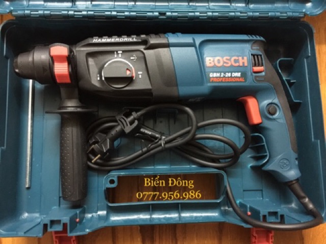 Máy khoan BOSCH 2-26 DRE hộp lớn khoan bê tông, sắt, tường, gỗ, tôn, mạnh và lực Tặng mũi gài 50k