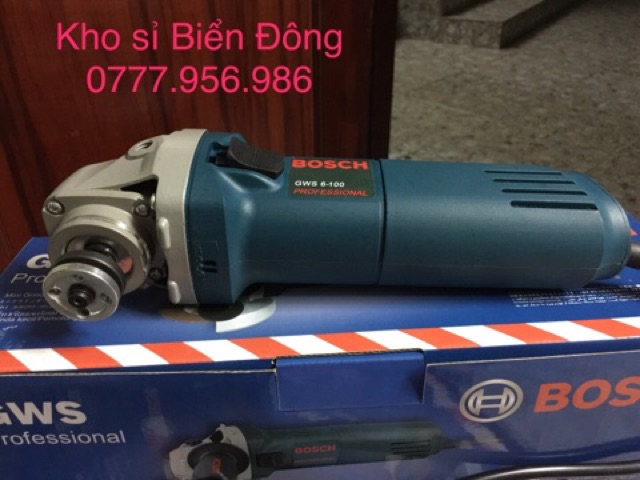 Máy mài BOSCH GWS 6-100 mài cắt sắt, tường, gỗ, tôn , đánh bóng inox,....TẶNG ĐĨA MÀI 29k