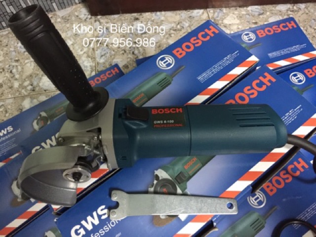Máy mài BOSCH GWS 6-100 mài cắt sắt, tường, gỗ, tôn , đánh bóng inox,....TẶNG ĐĨA MÀI 29k