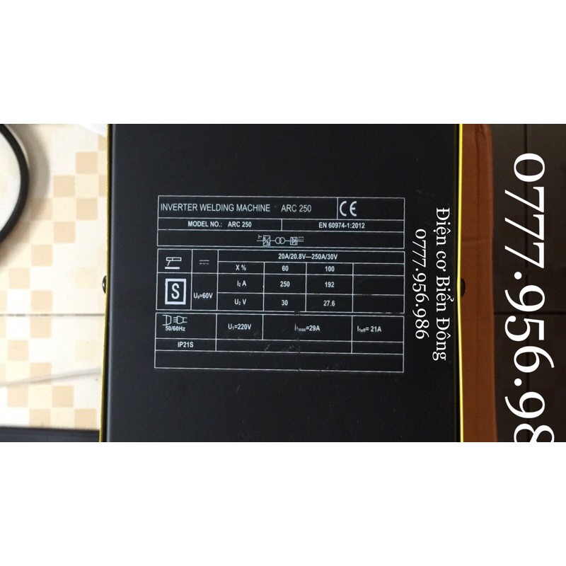 Máy Hàn BOSS ARC 250 logo cánh chim Hàn que 5 ly Tặng bó 20 que hàn