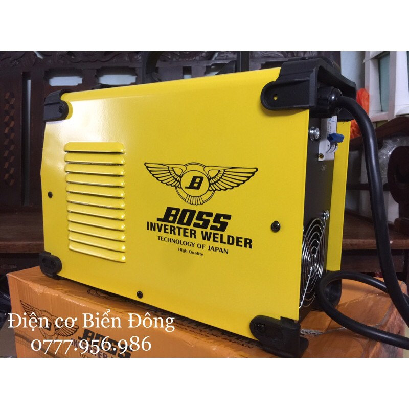 Máy Hàn BOSS ARC 250 logo cánh chim Hàn que 5 ly Tặng bó 20 que hàn