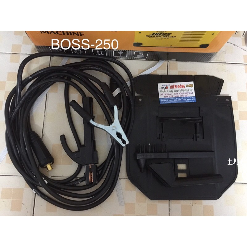 Máy Hàn BOSS ARC 250 logo cánh chim Hàn que 5 ly Tặng bó 20 que hàn