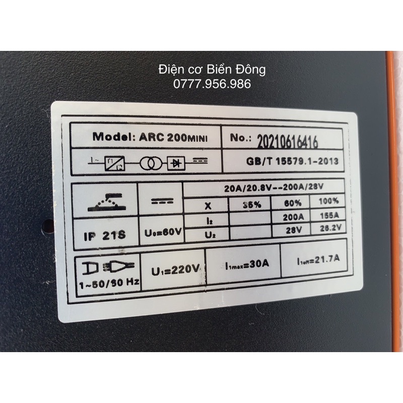 VALY Máy Hàn điện tử JASIC ARC 200MINI IGBT NEW hàn sắt, tôn gia đình, công nghệ sản xuất Tặng BÓ que Hàn