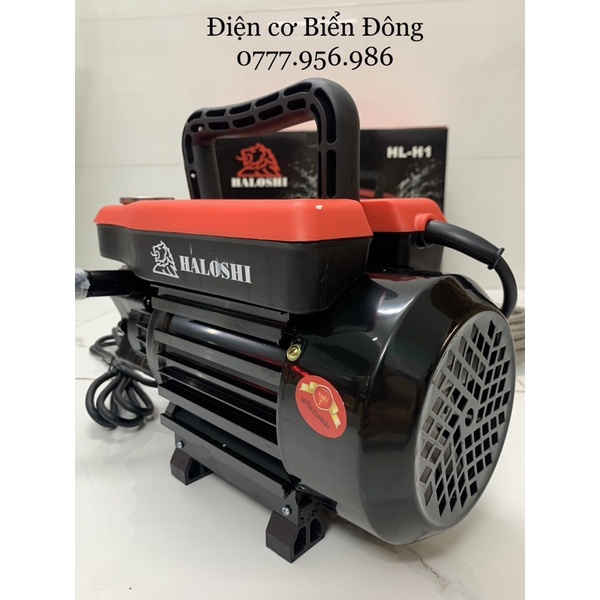 MÁY RỬA XE HALOSHI THAILAND xịt rửa mạnh Tặng bình bọt tuyết và cây inox nối dài 