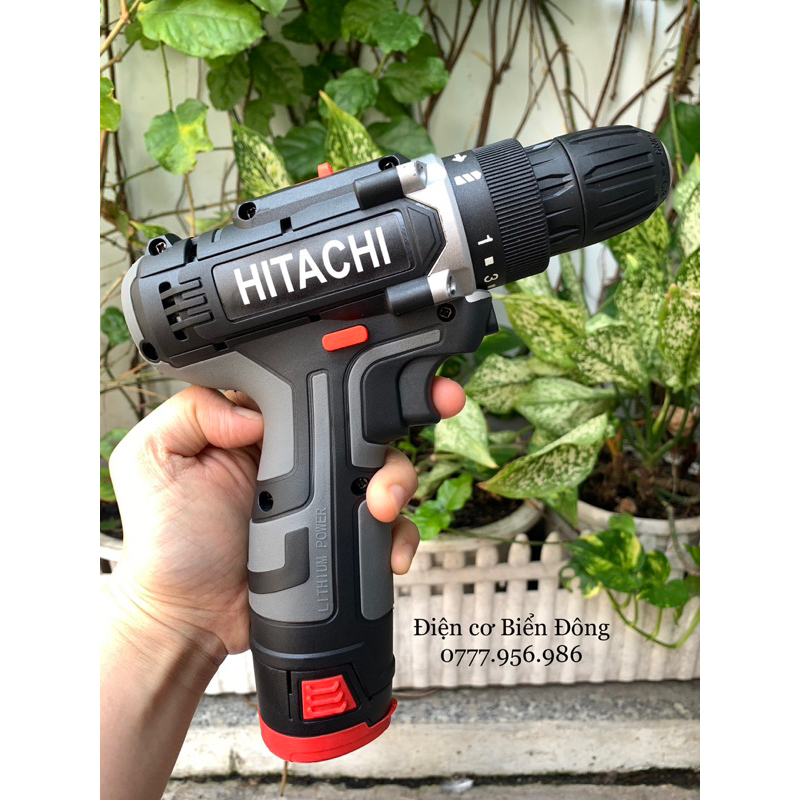 Bộ 3 phụ kiện máy khoan pin HITACHI 12V khoan sắt gỗ tôn bắt vít