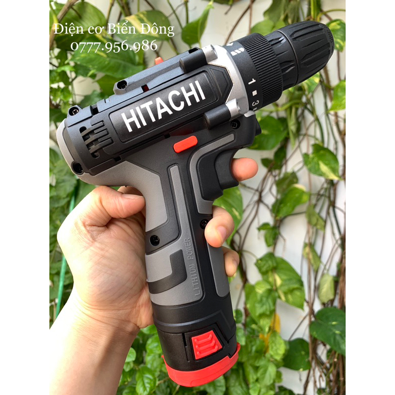 Bộ 3 phụ kiện máy khoan pin HITACHI 12V khoan sắt gỗ tôn bắt vít