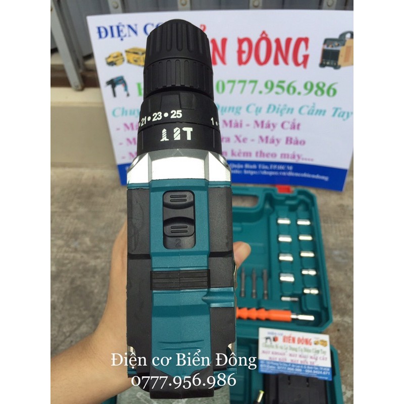 Máy khoan pin Bêtông cầm tay MAKTIA 36V Thái Lan Tặng đầy đủ phụ kiện 