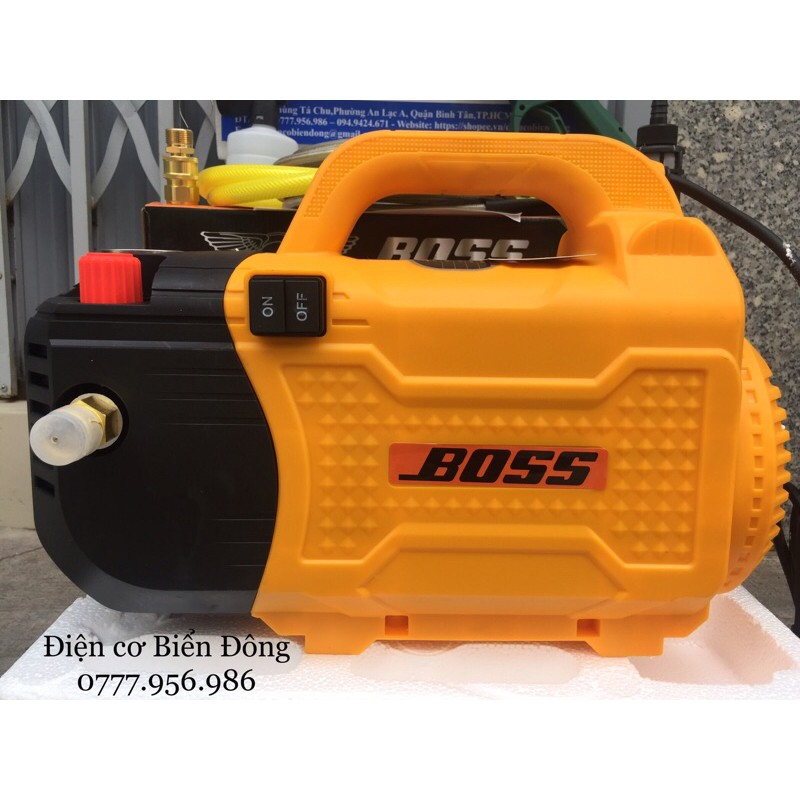 Máy rửa xe BOSS 3000W chỉnh áp NHẬT BẢN tặng bình bọt và ống dài Tặng bình bọt tuyết 99k 