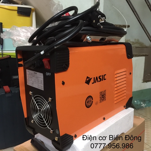 Máy hàn điện tử JASIC ARC-250A mới 2 nút chỉnh Anh Quốc mới Tặng bó 20 que hàn Hàn que 5 ly